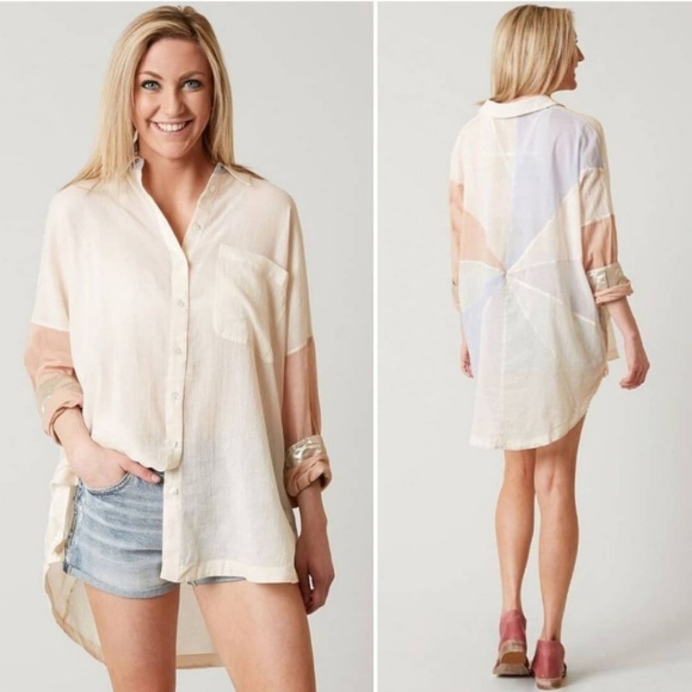 Free People Rainbow Rays Shirt - XS